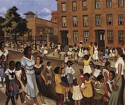 Harlem Renaissance era painting, School Out